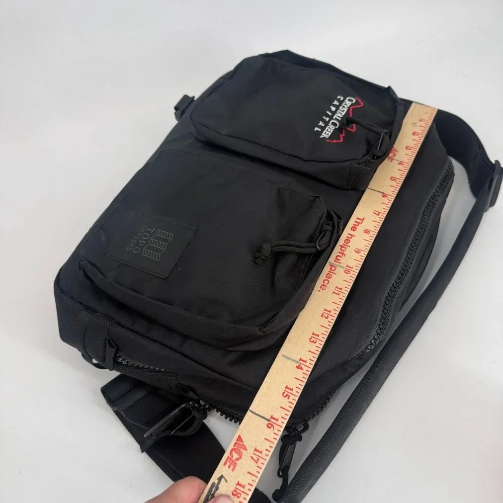 Topo Designs Global Briefcase Backpack Bag Black Commuter Pockets Office Laptop